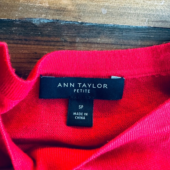 Red Sweater with Pearl Shoulder - Picture 4 of 6